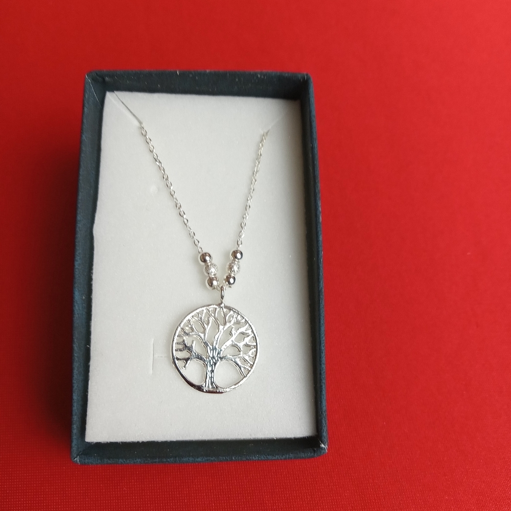 Tree of Life Pendant Necklace‎ 925 Sterling Silver NEW - Picture 6 of 8